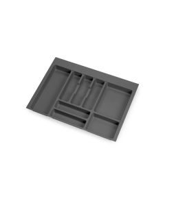 Portaposate Optima per cassetto da cucina Vertex/Concept 500, modulo 700 mm, Spalle 16mm, Plastica, grigio antracite