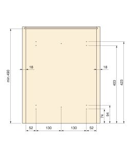 Emuca Pattumiera per differenziata Recycle da cucina, 2 x 16 L, fissaggio sul fondo ed estrazione manuale, Tecnoplastica grigio antracite 1 UN