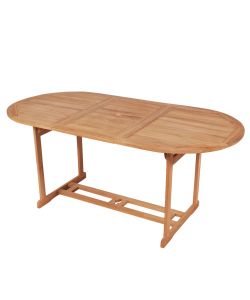 Tavolo da Giardino 180x90x75 cm in Massello di Teak 43030