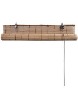 Tenda Avvolgibile in Bamb 100x220 cm Marrone