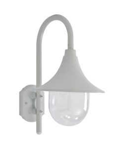 Lampada da Parete da Giardino E27 42 cm in Alluminio Bianco