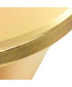 Copertura Elastica per Tavolo 2 pz 60 cm Oro