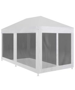 Tenda per Feste con 6 Pareti in Rete 6x3 m