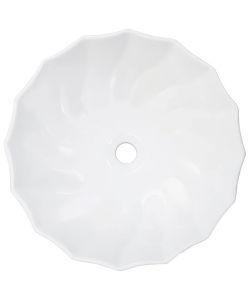 Lavandino 46x17 cm in Ceramica Bianco