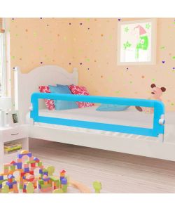 Sponde Letto di Sicurezza per Bambini Blu 180x42cm Poliestere