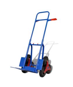  Carrello per Scale Pieghevole con 6 Ruote Blu