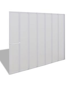 7 Pannelli pieghevoli con porta-asciugamano 140x168 cm doccia bagno