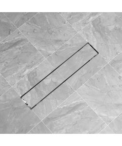 Canaletta di Drenaggio per Doccia 630x140 mm in Acciaio Inox