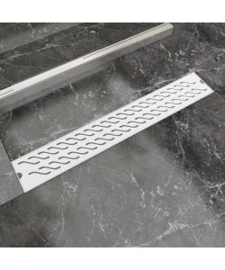 Canaletta Drenaggio Lineare per Doccia 730x140 mm Acciaio Inox