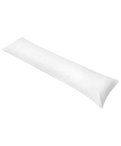 Cuscino Lungo con Traversina Laterale 40x145 cm Bianco