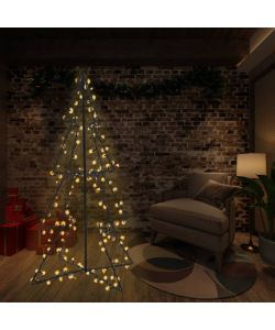Albero di Natale a Cono 240 LED per Interni Esterni 115x150 cm