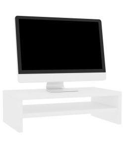 Supporto per Monitor Bianco 42x24x13 cm Legno Multistrato