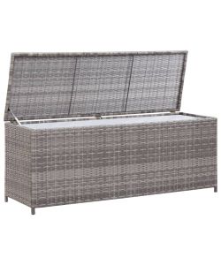 Baule da Giardino Grigio 150x50x60 cm in Polyrattan