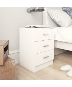 Comodini 2 pz Bianco 38x35x56 cm in Legno Ingegnerizzato