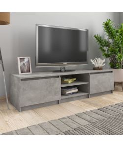 Mobile TV Grigio Cemento 140x40x35,5 cm in Truciolato