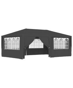 Gazebo Professionale con Pareti 4x6 m Antracite 90 g/m