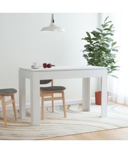 Tavolo da Pranzo Bianco 120x60x76 cm in Legno Multistrato
