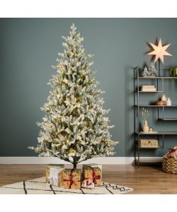 Albero Allison innevato con led 180cm