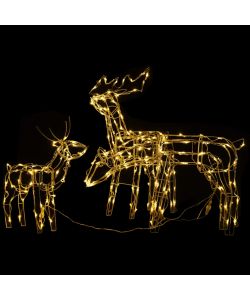 Decorazioni di Natale a Forma di Renne 3 pz 229 LED