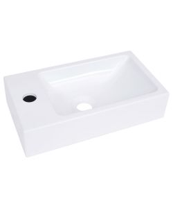 Lavabo 400x220x90 mm in SMC Bianco