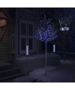 Albero di Natale 600 LED Luce Blu Ciliegio in Fiore 300 cm