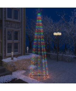 Albero di Natale a Cono con 400 LED Colorati 100x360 cm