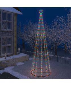 Albero di Natale a Cono con 752 LED Colorati 160x500 cm