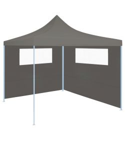 Parete con Finestre per Gazebo 6x2 m Antracite