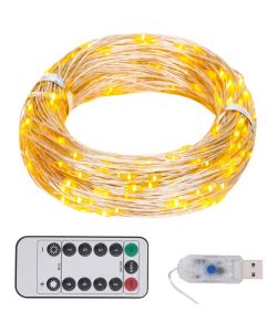 Stringa di Luci con 300 LED Bianco Caldo 30 m