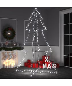 Albero di Natale a Cono 240 LED per Interni Esterni 118x180 cm