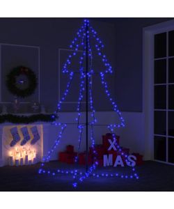 Albero di Natale a Cono 240 LED per Interni Esterni 118x180 cm