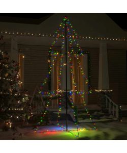 Albero di Natale a Cono 300 LED per Interni Esterni 120x220 cm