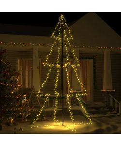 Albero di Natale a Cono 360 LED per Interni Esterni 143x250 cm