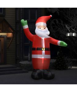 Babbo Natale Gonfiabile Decorazione Natalizia con LED IP44 3 m