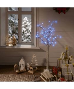 Albero Natale 120 LED 1,2 m Salice Blu Interno Esterno