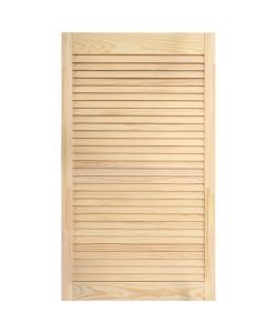 Ante a Lamelle 2 pz in Legno Massello di Pino 99,3x49,4 cm