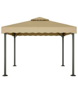 Gazebo Tortora 3x3 m Alluminio e Acciaio