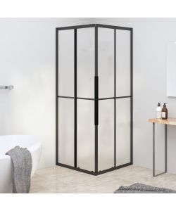 Cabina Doccia ESG Smerigliato 70x70x180 cm Nera