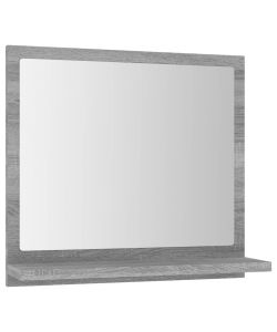 Specchio da Bagno Grigio Sonoma 40x10,5x37 cm Legno Multistrato