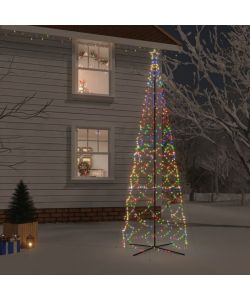 Albero di Natale a Cono Colorato 1400 LED 160x500 cm