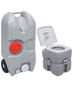 Set Toilette da Campeggio Portatile e Tanica d'Acqua