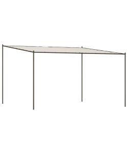 Gazebo Bianco 4x4 m 180 g/m Tessuto e Acciaio