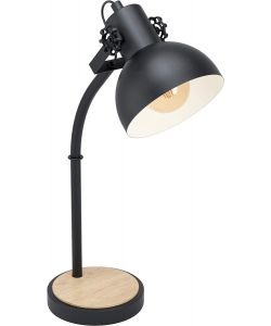 Lubenham Lampada da tavolo Nero/Marrone E27 28W