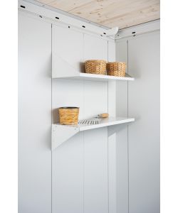 Ripiani Casetta per attrezzi Neo 56x43,5 cm grigio bianco, 2 Ripiani