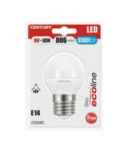 Lampadina led ecoline sfera 8w