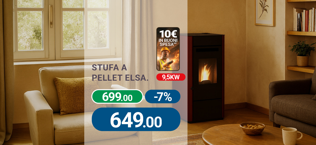 Stufa a pellet volantino