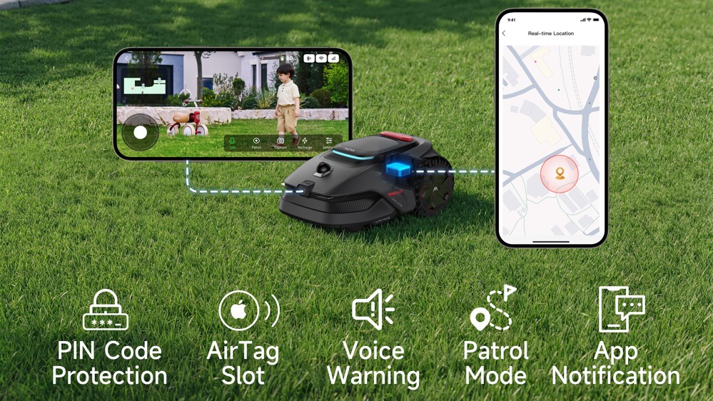 Controllo smart robot tagliaerba