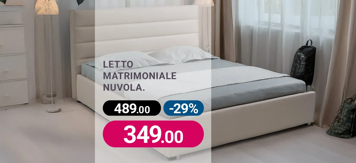 Letto matrimoniale in offerta